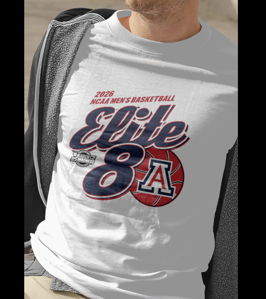 2026 Arizona Wildcats NCAA Men's Basketball Elite 8 March Madness T-Shirt