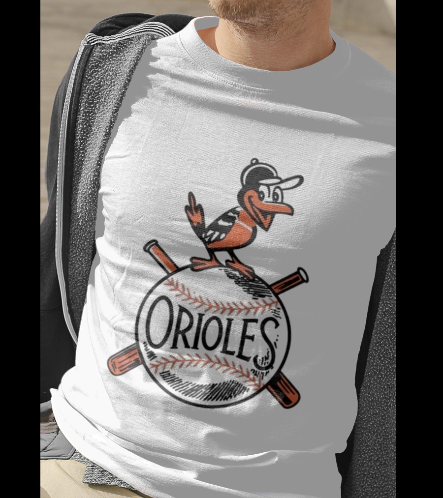 Baltimore Orioles Vintage '54 Iconic Bird And Baseball T-Shirt