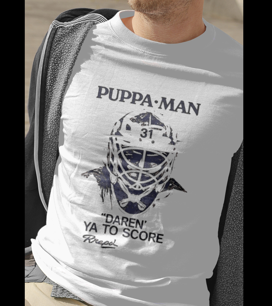 Buffalo Sabres Puppa Man Daren Ya To Score Vintage Hockey Goalie Gear T-Shirt