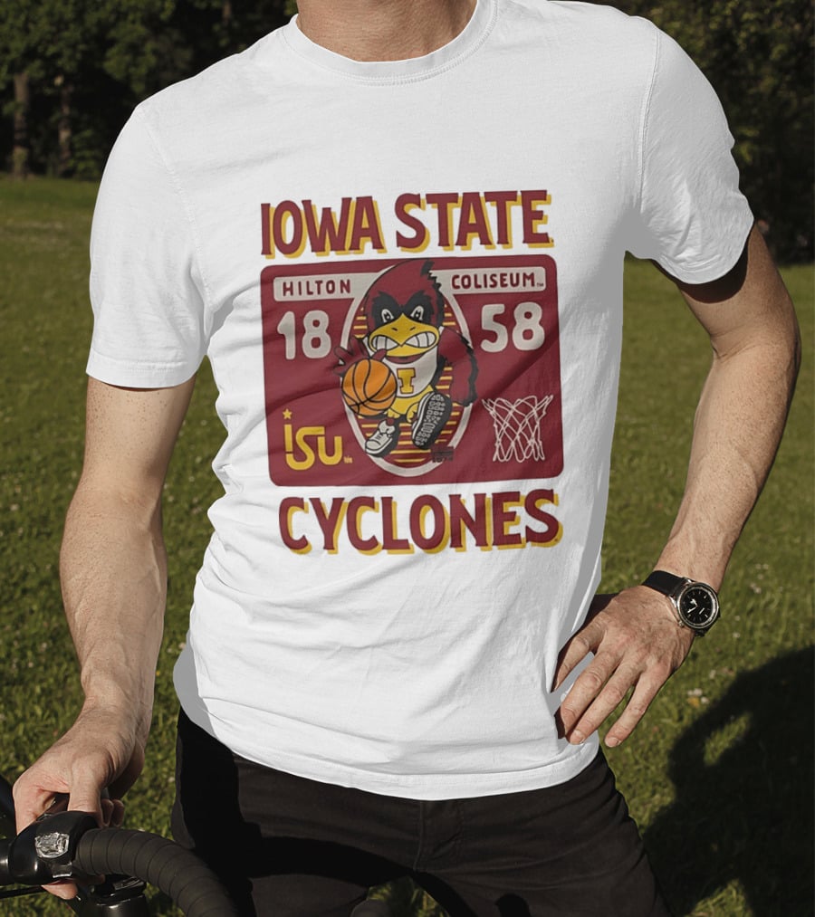 Iowa State Cyclones Hilton Coliseum 1858 Basketball T-Shirt