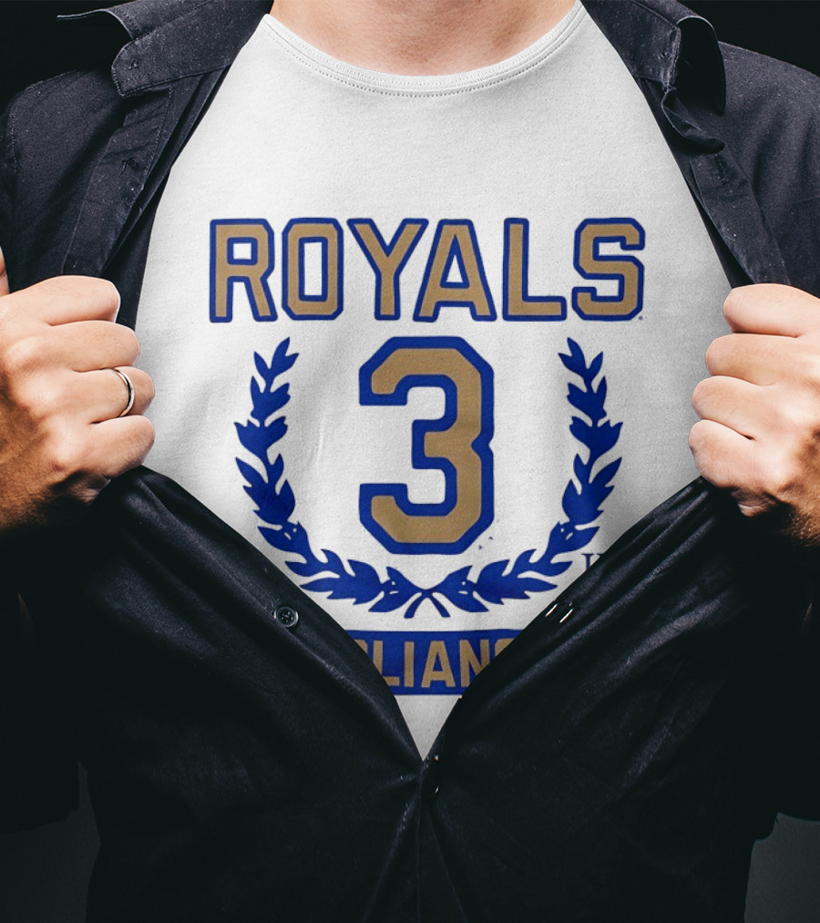 Kansas City Royals Jac Caglianone 3 Wreath KC T-Shirt