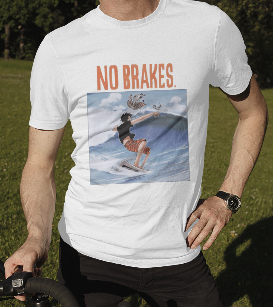 Monkey D. Luffy Surfing Adventure One Piece No Brakes T-Shirt