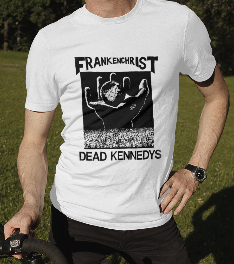 Frankenchrist Dead Kennedys Hand Holding Globe T-Shirt