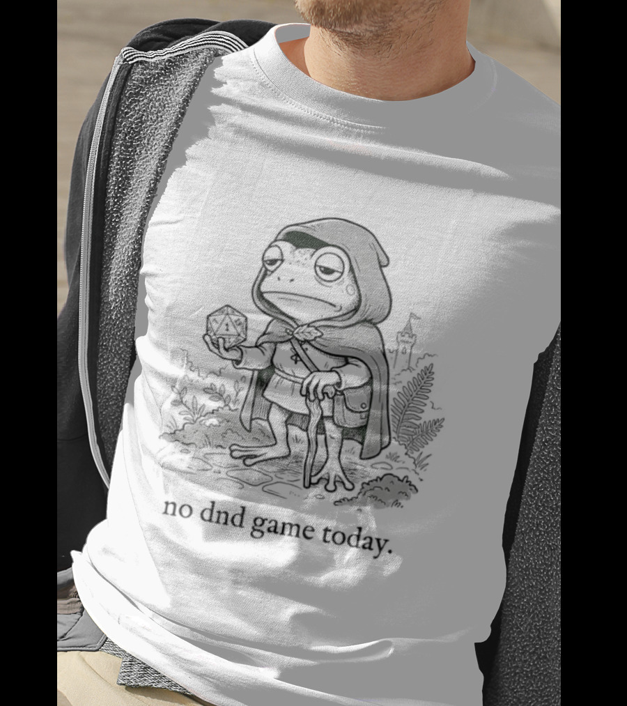 No DnD Game Today Frog Wizard Magic Adventure T-Shirt