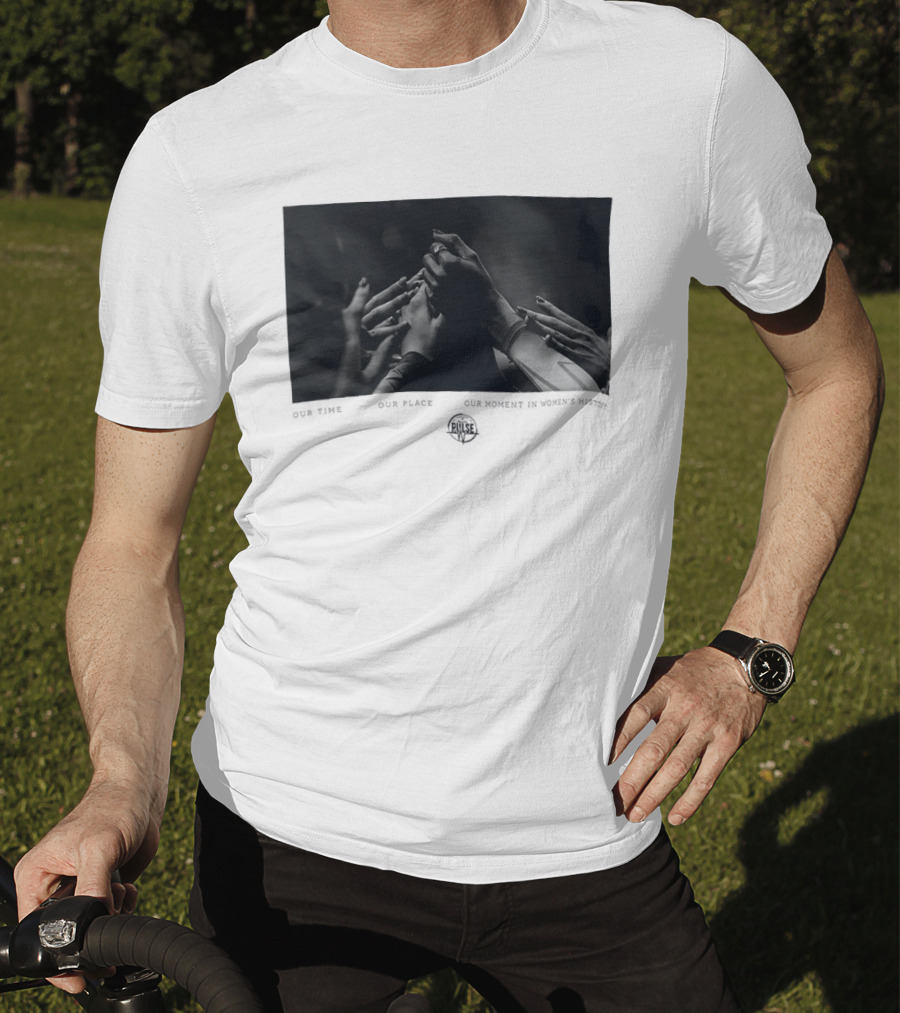 Our Time Our Place Our Moment In Women's History Dallas Pulse Unity Hands T-Shirt