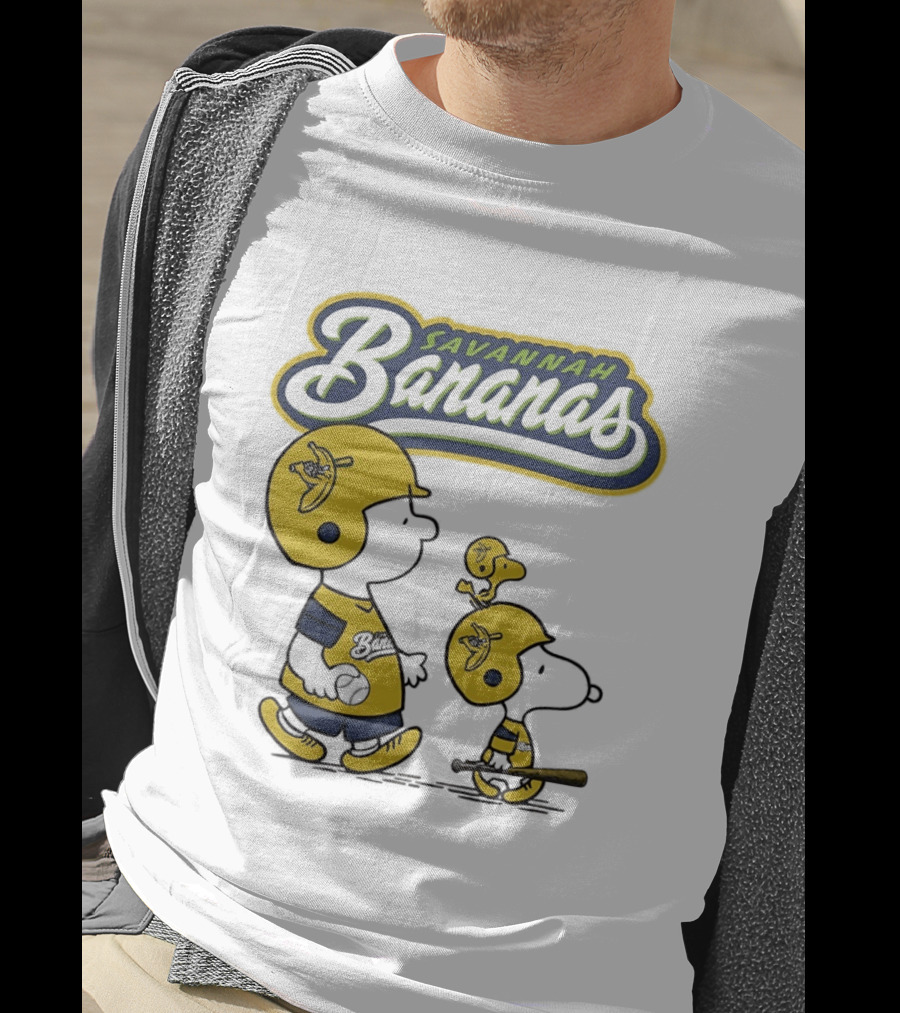 Savannah Bananas Peanuts Characters Baseball T-Shirt