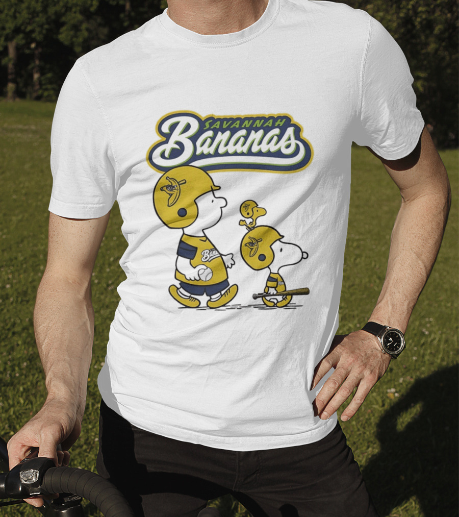 Savannah Bananas Peanuts Characters Baseball T-Shirt