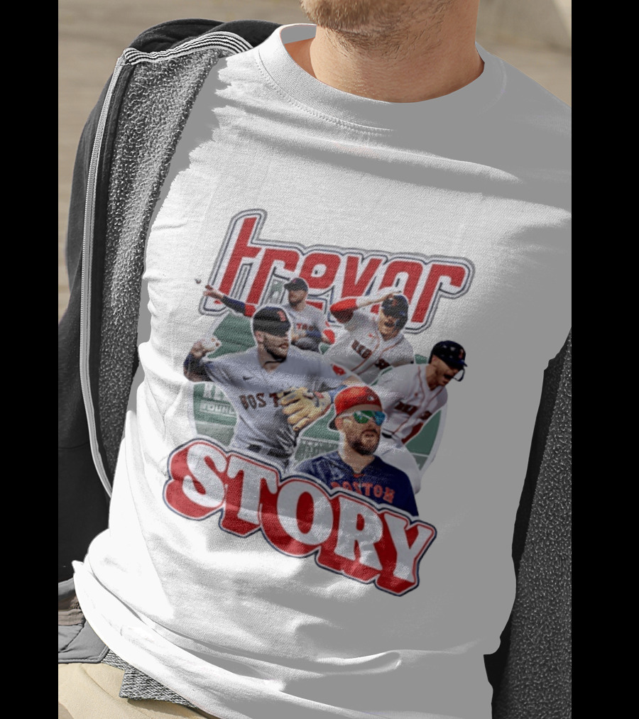 Trevor Story Boston Red Sox MLB Player Collage T-Shirt