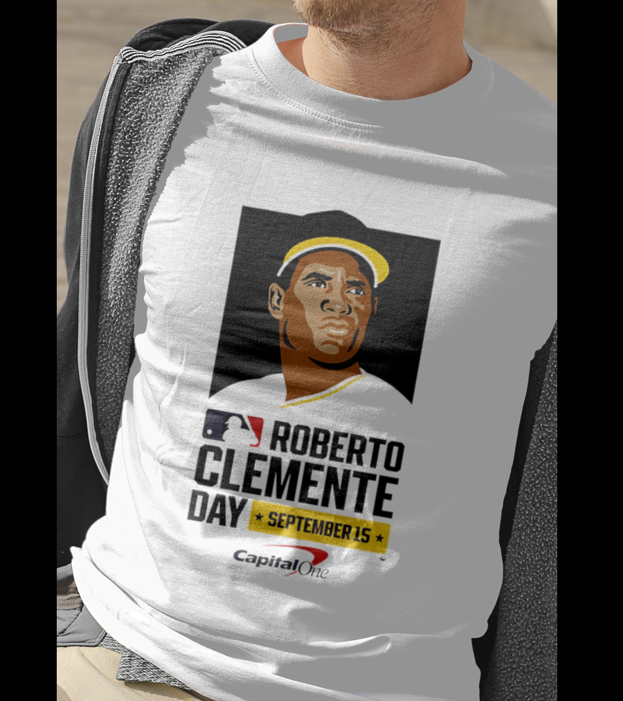 Roberto Clemente Day September 15 MLB Capital One T-Shirt