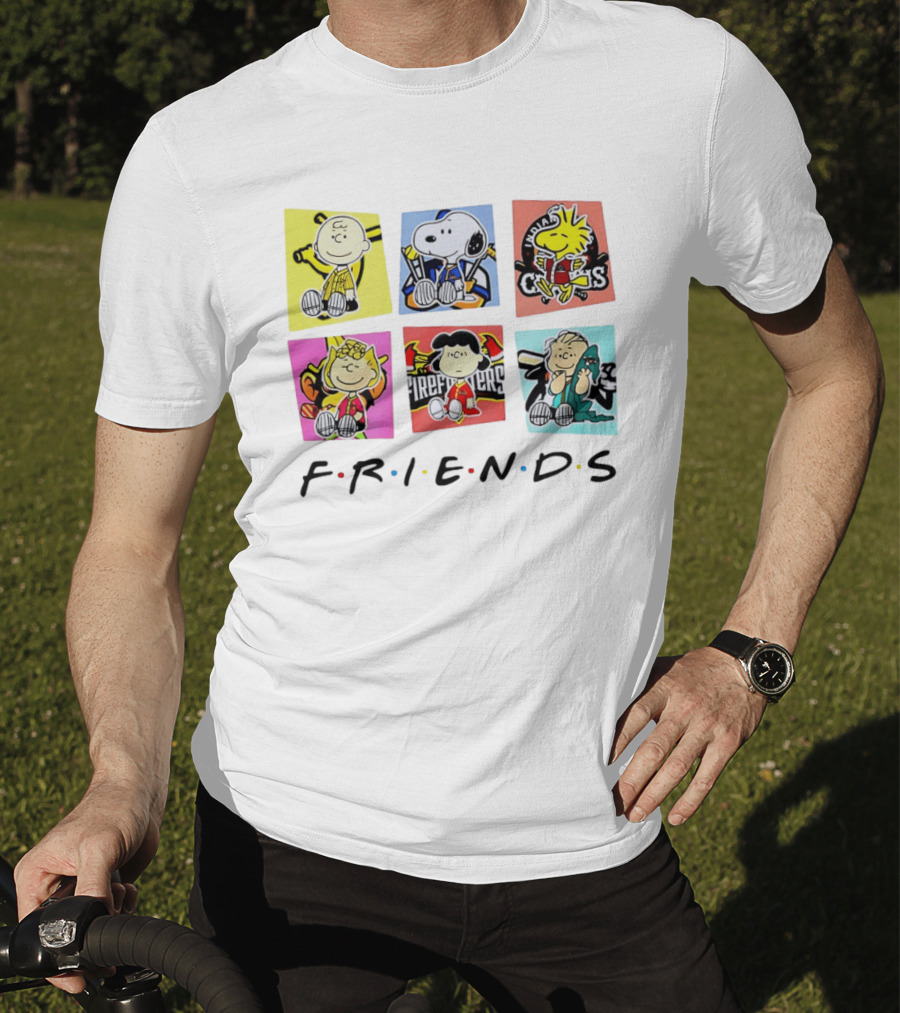 Savannah Bananas Ball Friends Characters Peanuets Firefighters Crocs T-Shirt