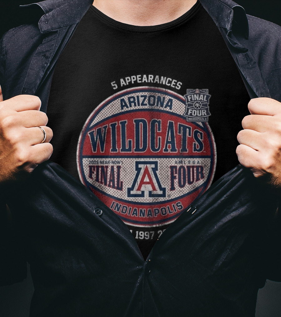 Arizona Wildcats Final Four Indianapolis 2015 Near Now A Mecca T-Shirt