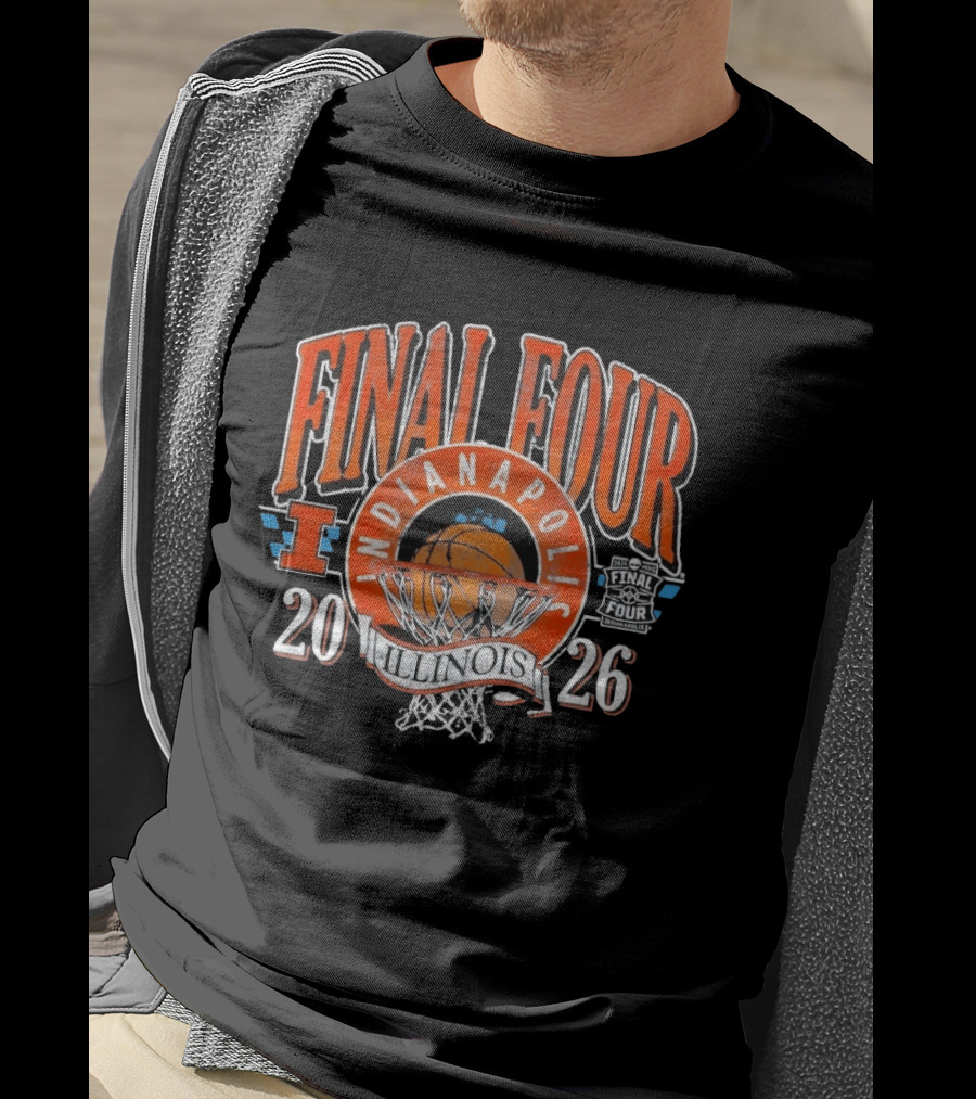 Final Four Indianapolis 2026 Illinois Basketball T-Shirt