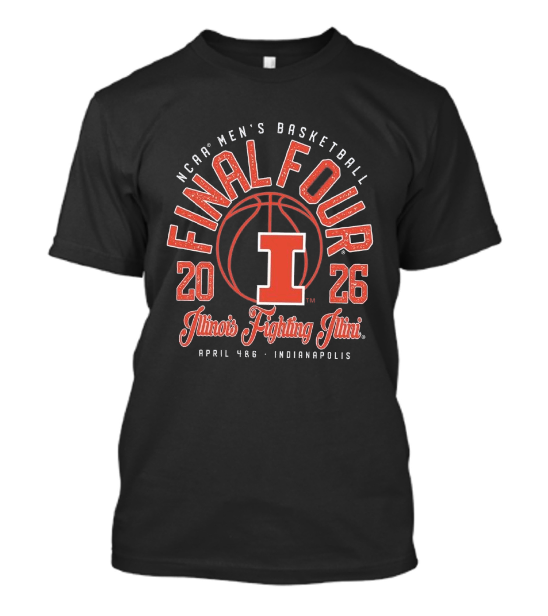NCAA Men's Basketball Final Four 2026 Illinois Fighting Illini April 4 6 Indianapolis T-Shirt