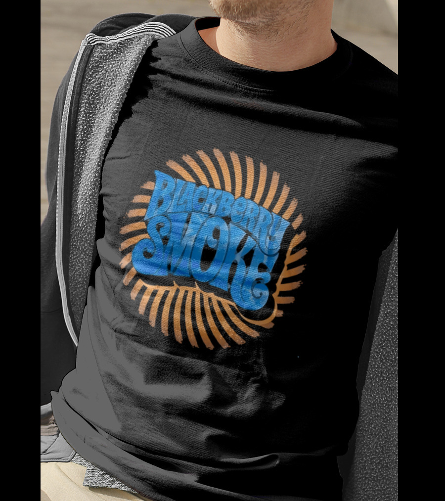 Blackberry Smoke Psychedelic Sunset Spiral T-Shirt