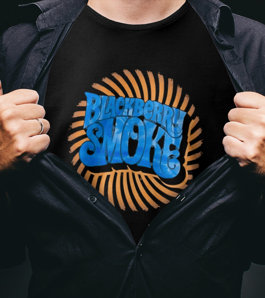 Blackberry Smoke Psychedelic Sunset Spiral T-Shirt