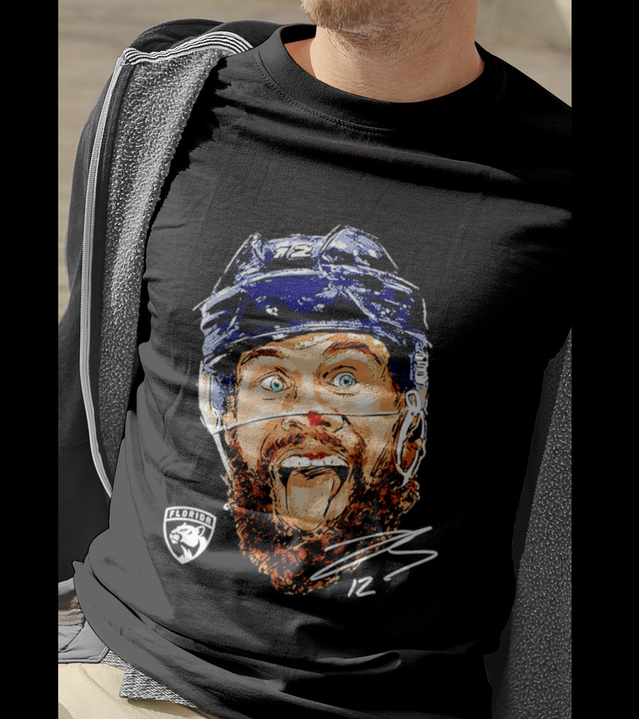 Florida Panthers Hockey Jonah Gadjovich Enthusiastic Expression T-Shirt