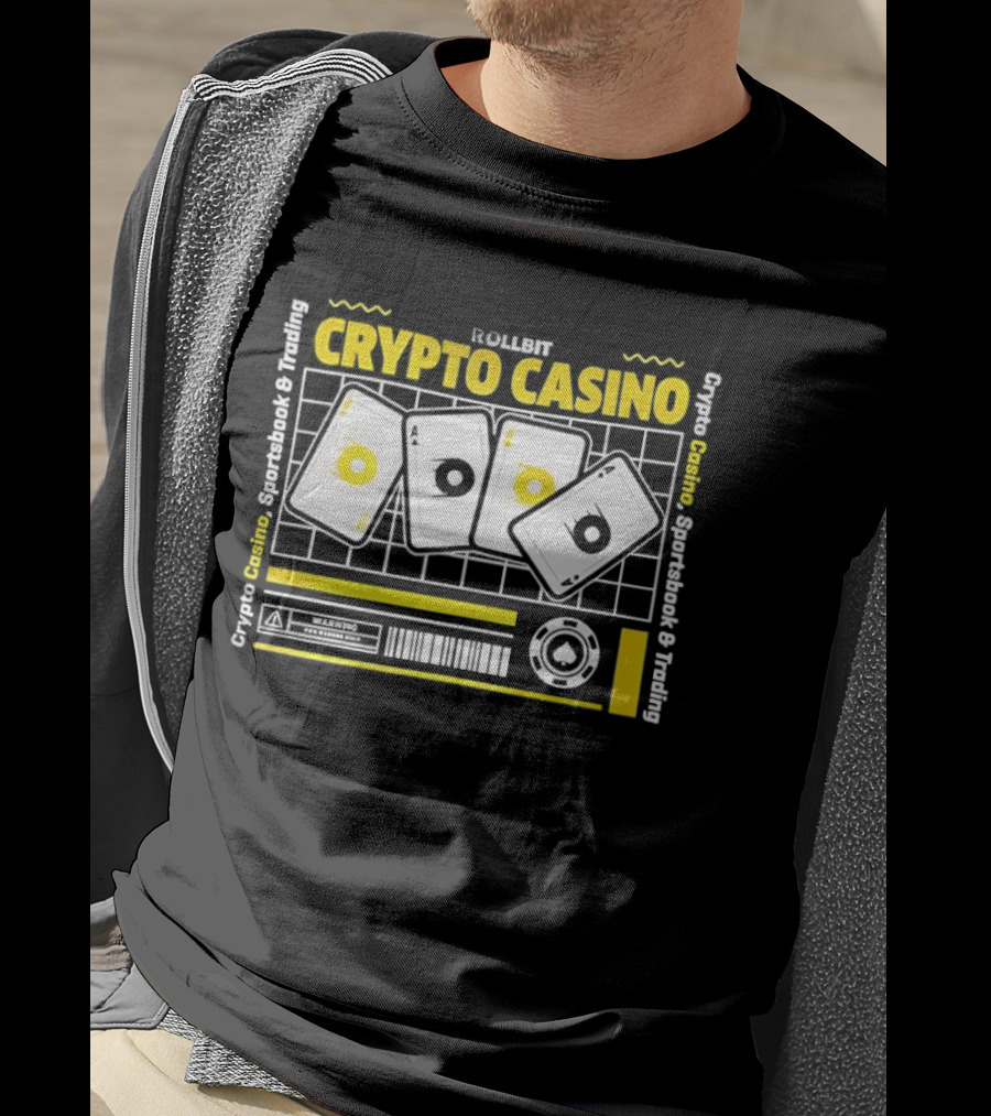 Rollbit Crypto Casino Sportsbook And Trading Playing Cards Digital Tokens T-Shirt
