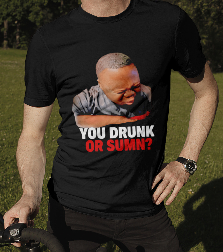 You Drunk Or Sumn Meme DJ Cece Viral Expression T-Shirt