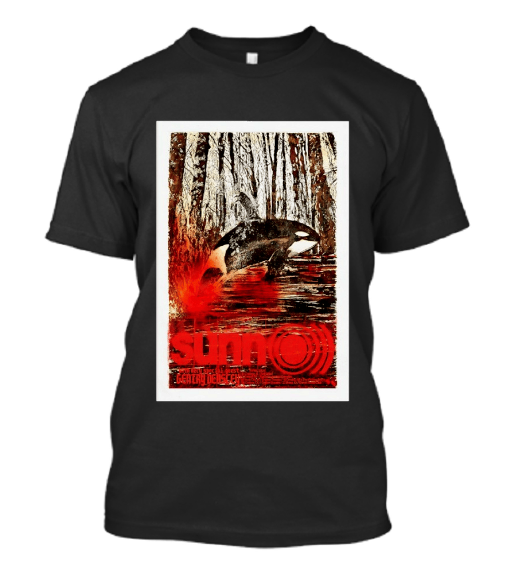 Sunn O Tour 2026 Orca Geary Theatre San Francisco Concert T-Shirt