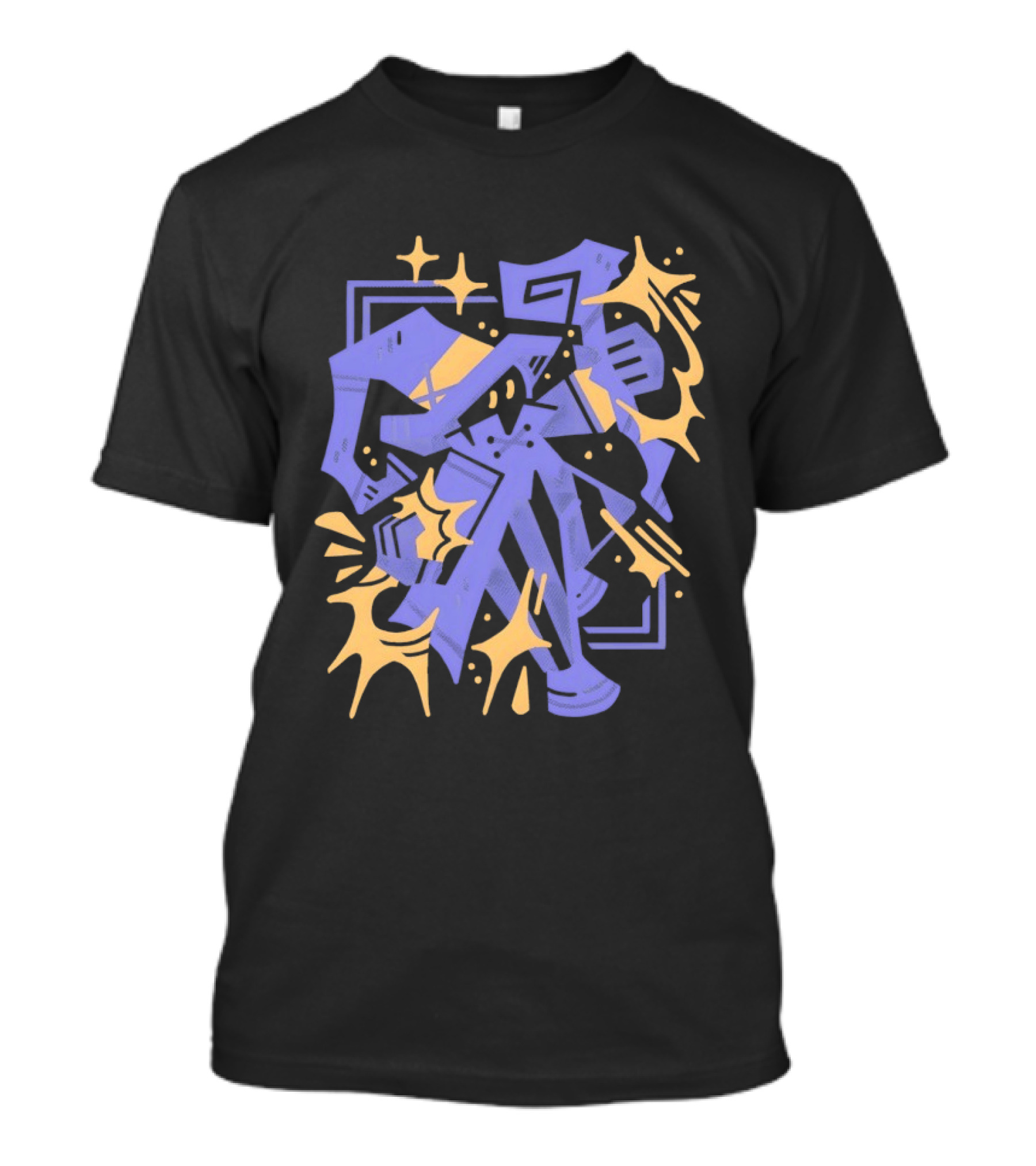 Final Fantasy Flare Abstract Geometric Graphic Explosion T-Shirt