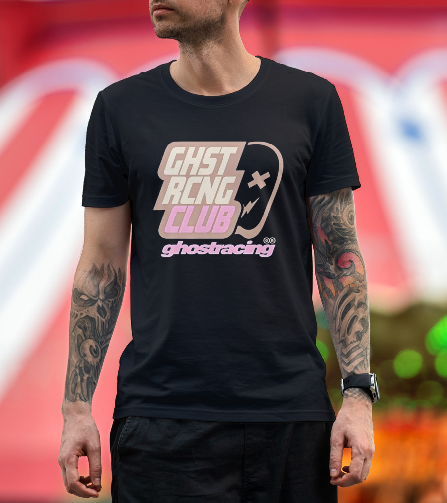 Ghost Racing Club Ghostracing Ghost Tracing Travis Pbc T-Shirt