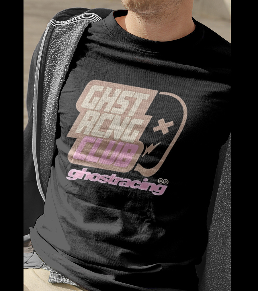 Ghost Racing Club Ghostracing Ghost Tracing Travis Pbc T-Shirt