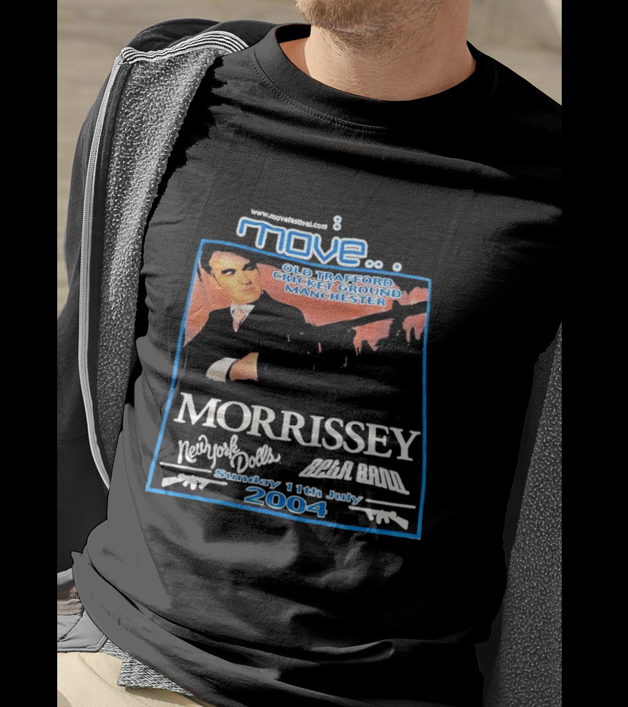 Move Festival Morrissey Old Trafford Cricket Ground Manchester New York Dolls Beta Band 11 July 2004 T-Shirt