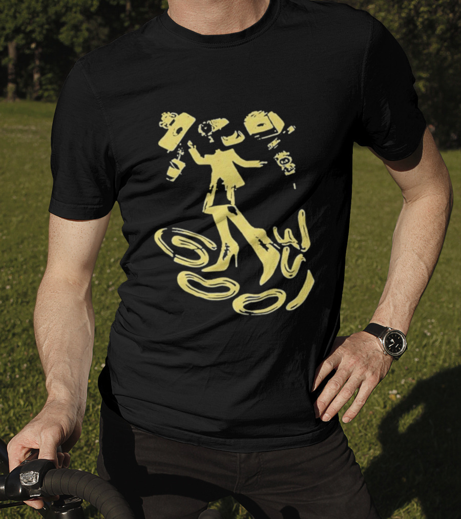 Goose Jam In The Streets Neon Yellow Coffee Dance T-Shirt