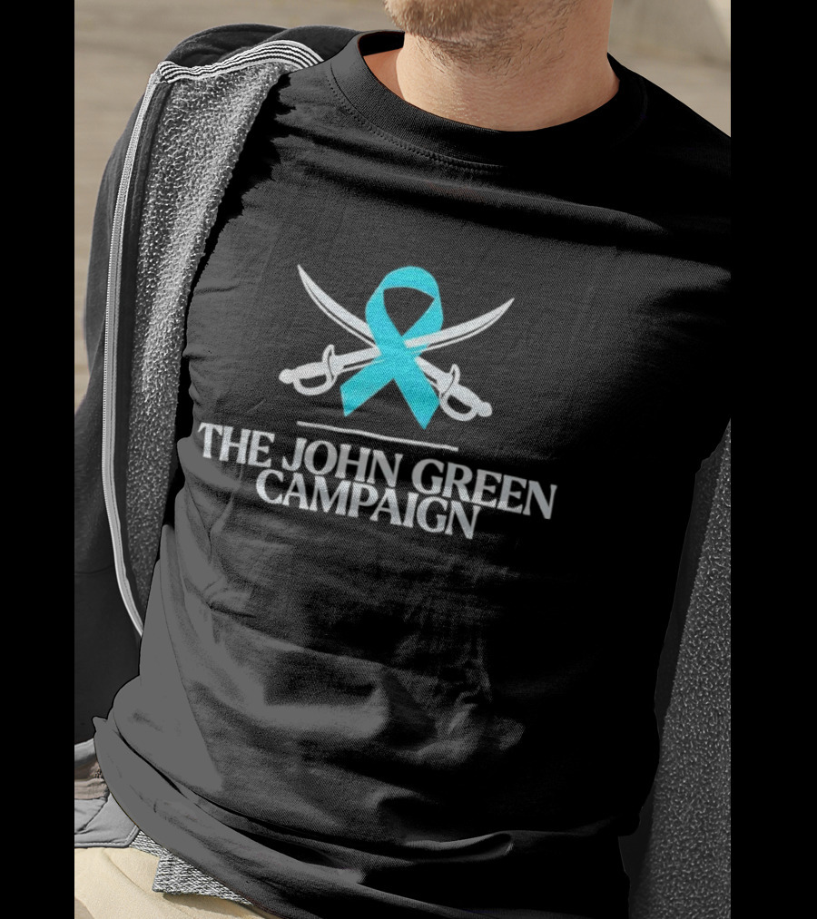 The John Green Campaign Blue Ribbon And Crossed Swords T-Shirt
