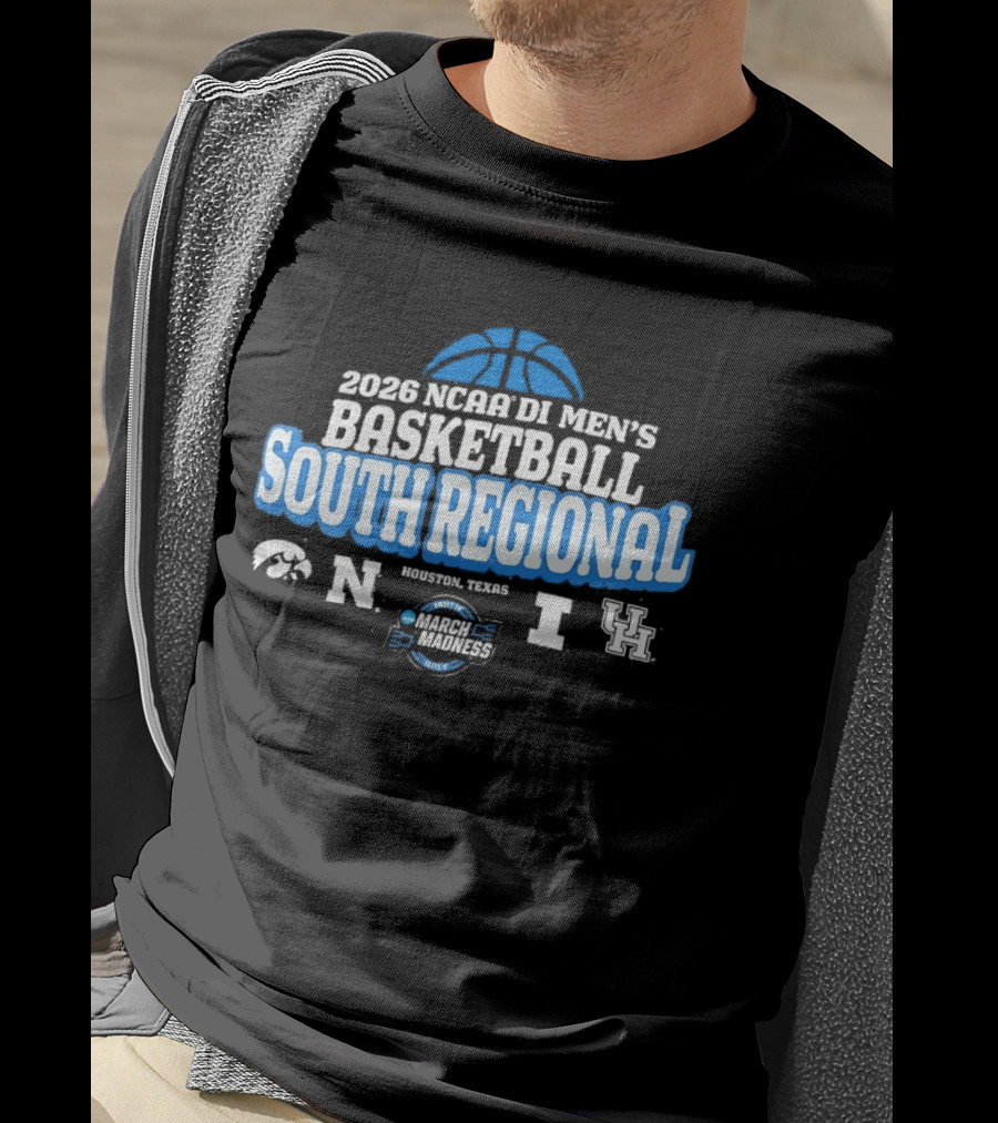2026 NCAA DI Men's Basketball South Regional March Madness Houston TX T-Shirt