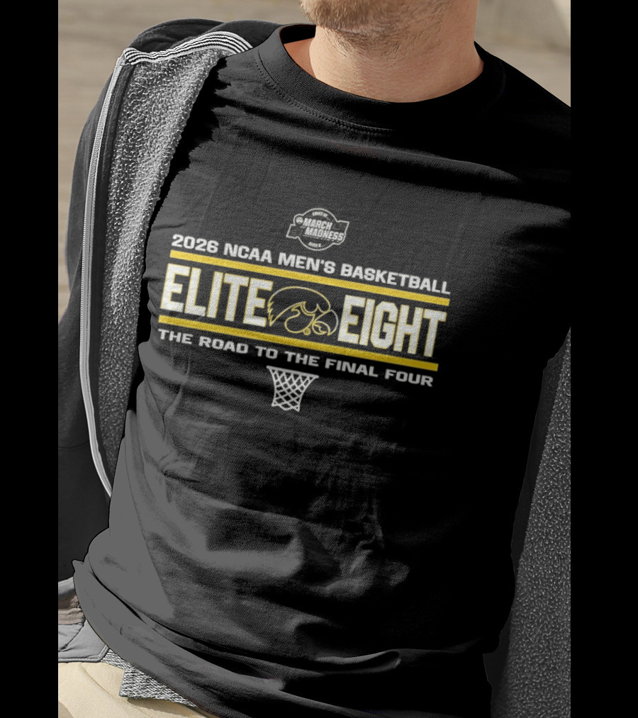 2026 NCAA Men's Basketball Elite Eight The Road To The Final Four T-Shirt