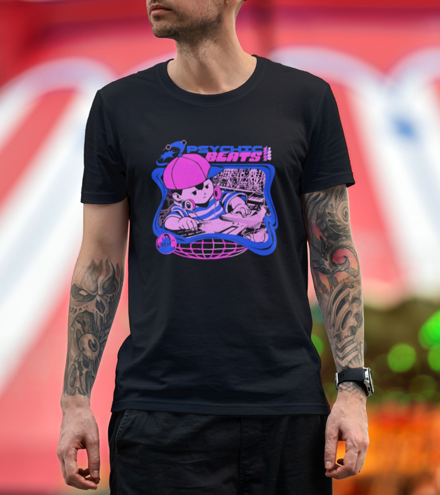 Ness EarthBound Psychic Beats Retro Gaming T-Shirt