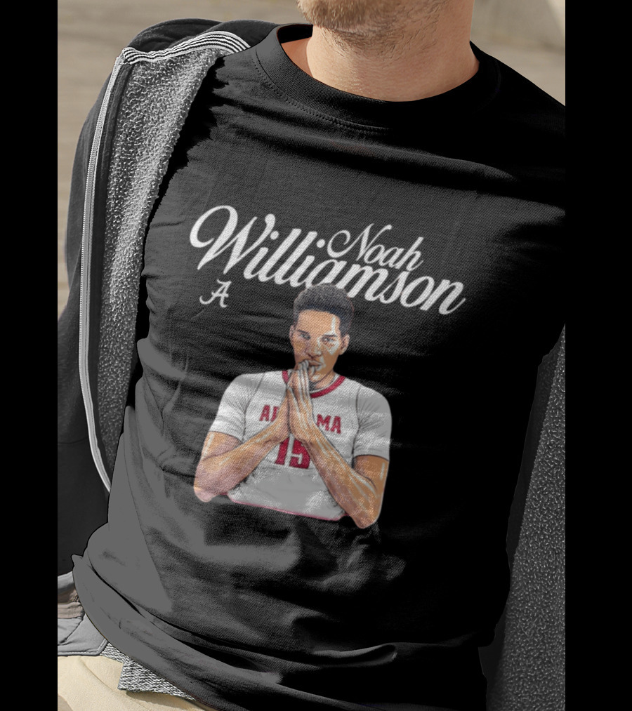 Noah Williamson Alabama 15 Crimson Tide NCAA Basketball Celebration T-Shirt