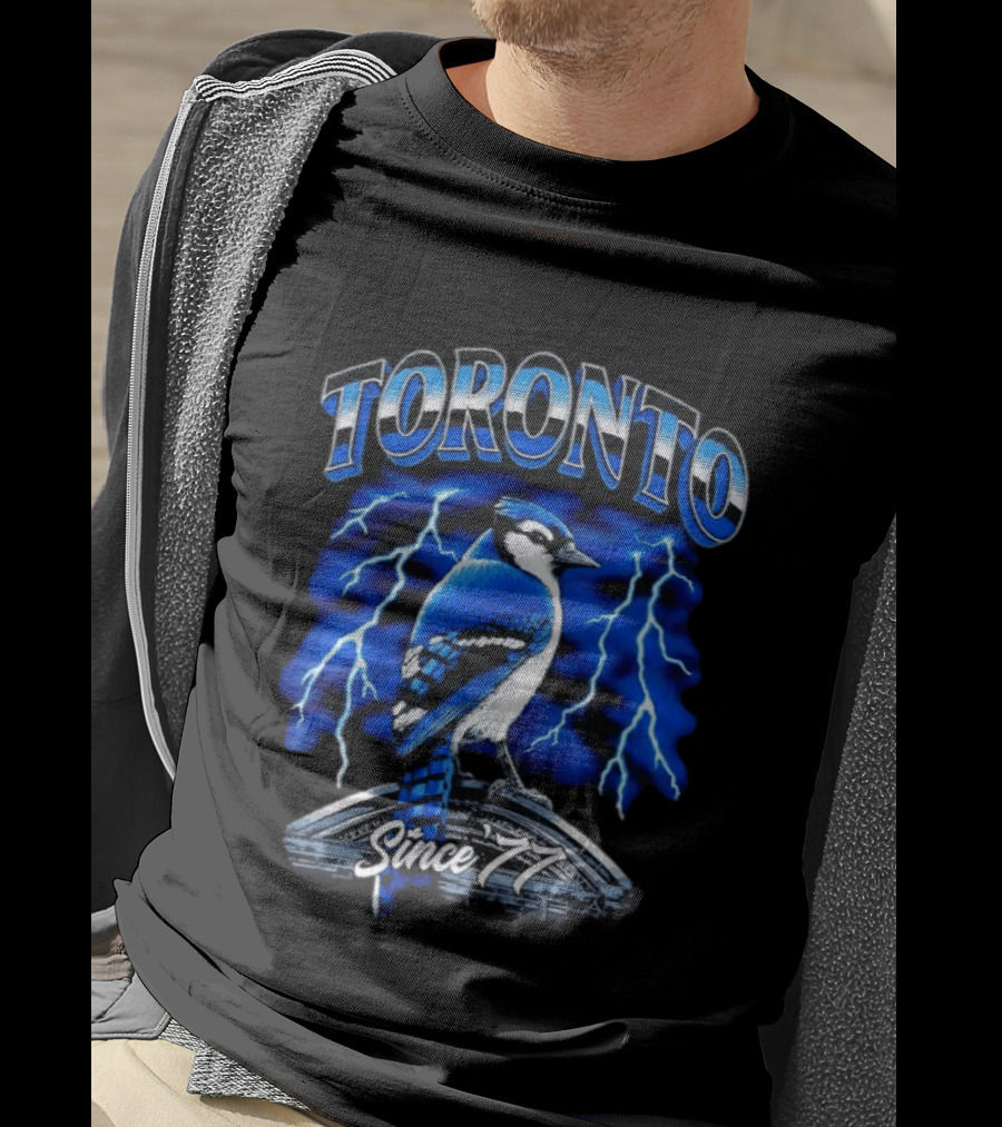 Toronto Blue Jays Since 77 Lightning Bird Power T-Shirt