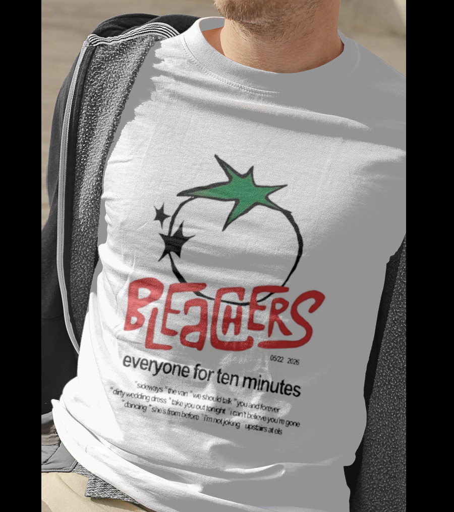 Bleachers Everyone For Ten Minutes Tomato Stars T-Shirt