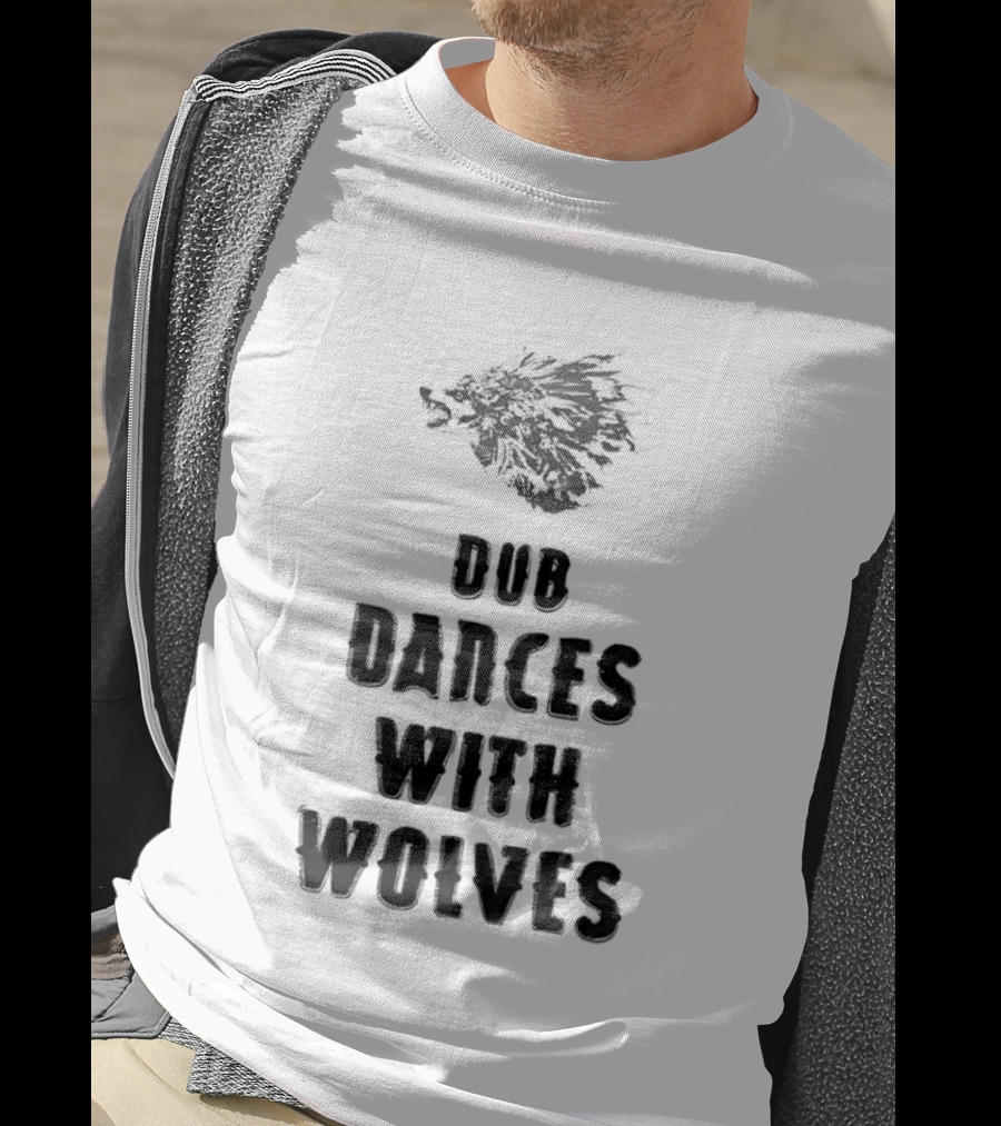 Dub Dances With Wolves Wolf Head Sketch T-Shirt
