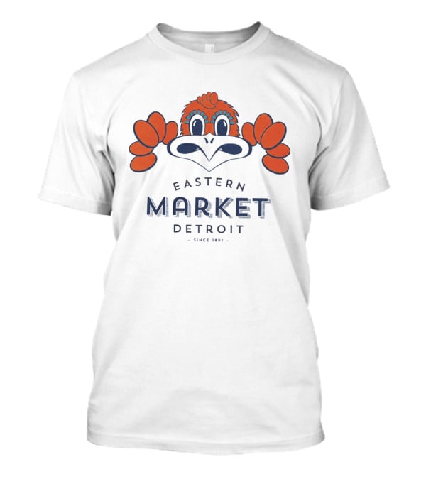 Eastern Market Detroit Since 1891 Cartoon Bird T-Shirt
