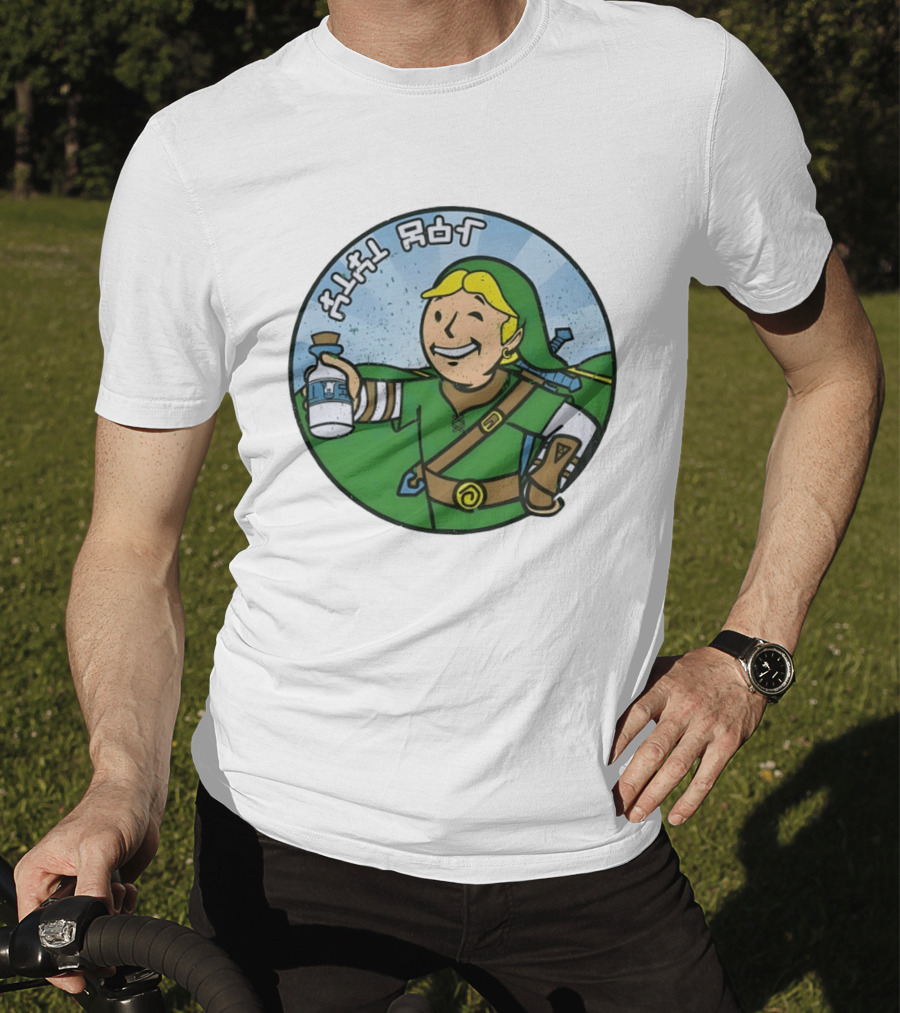 The Legend Of Zelda Link And Fallout Vault Boy T-Shirt