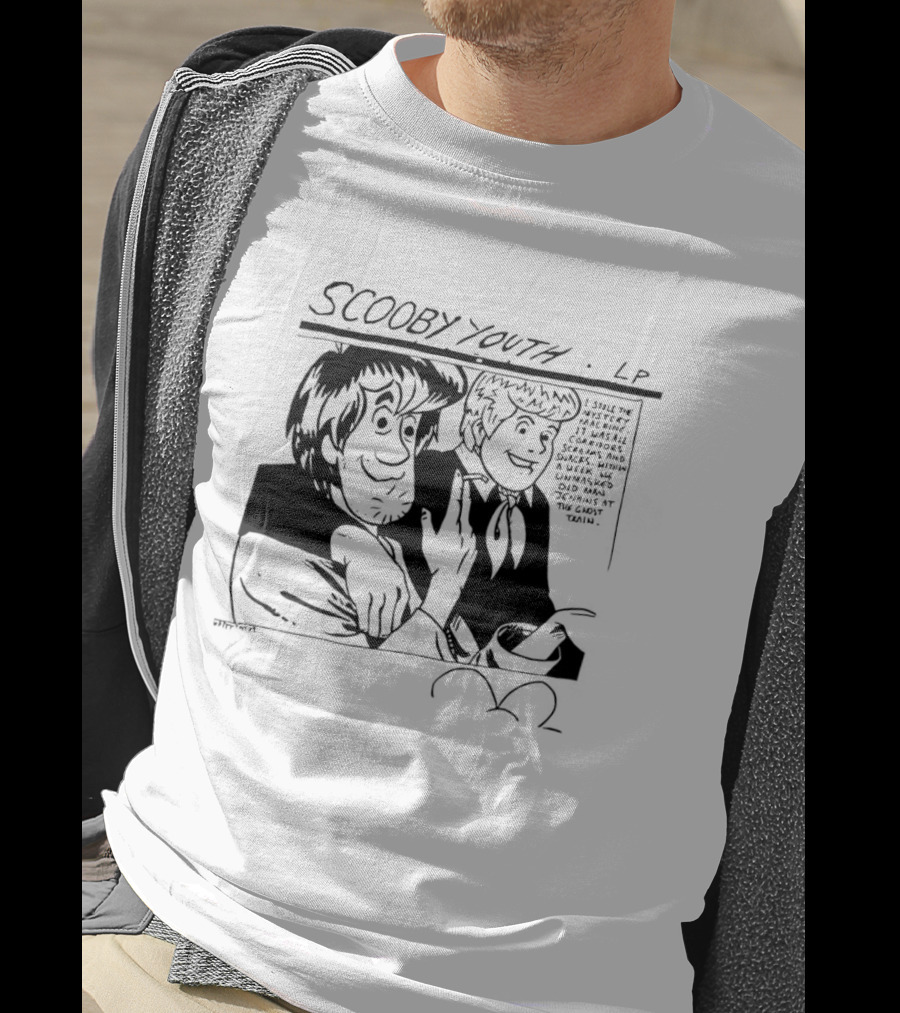 Scooby Youth LP Scooby Doo Shaggy Velma Daphne Classic Cartoon Franchise T-Shirt