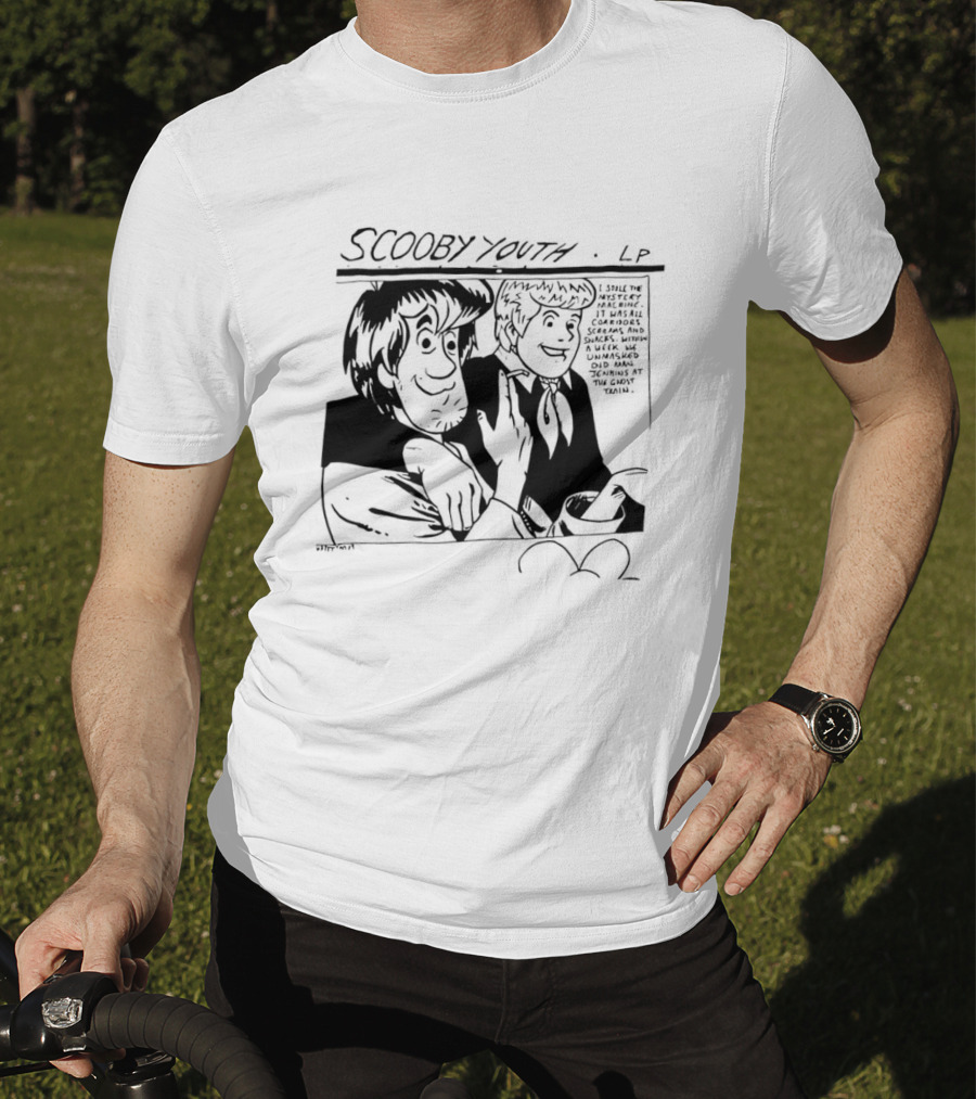 Scooby Youth LP Scooby Doo Shaggy Velma Daphne Classic Cartoon Franchise T-Shirt