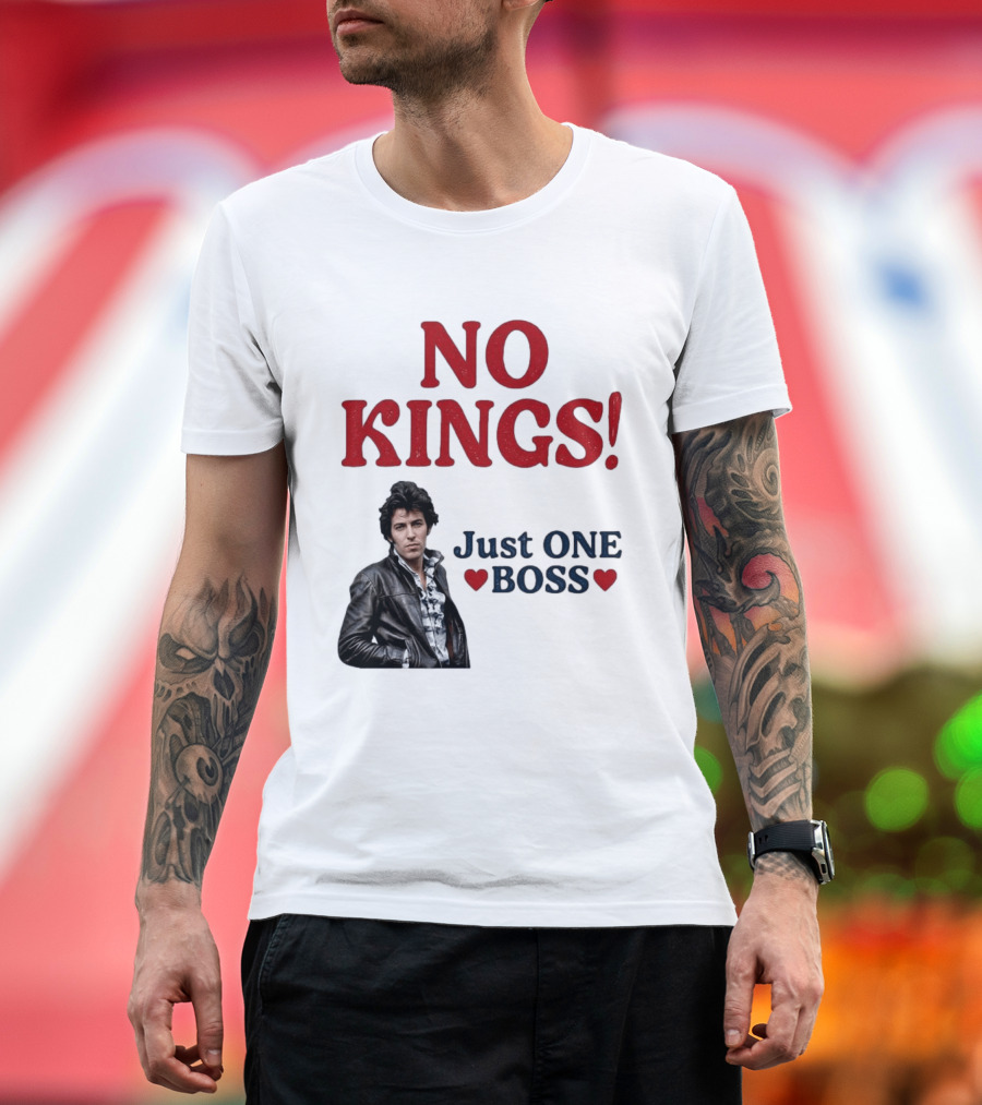 No Kings Just One Boss Leather Jacket T-Shirt