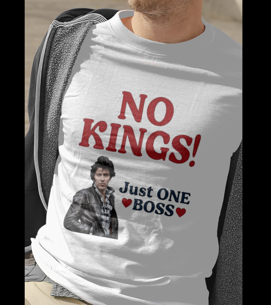 No Kings Just One Boss Leather Jacket T-Shirt
