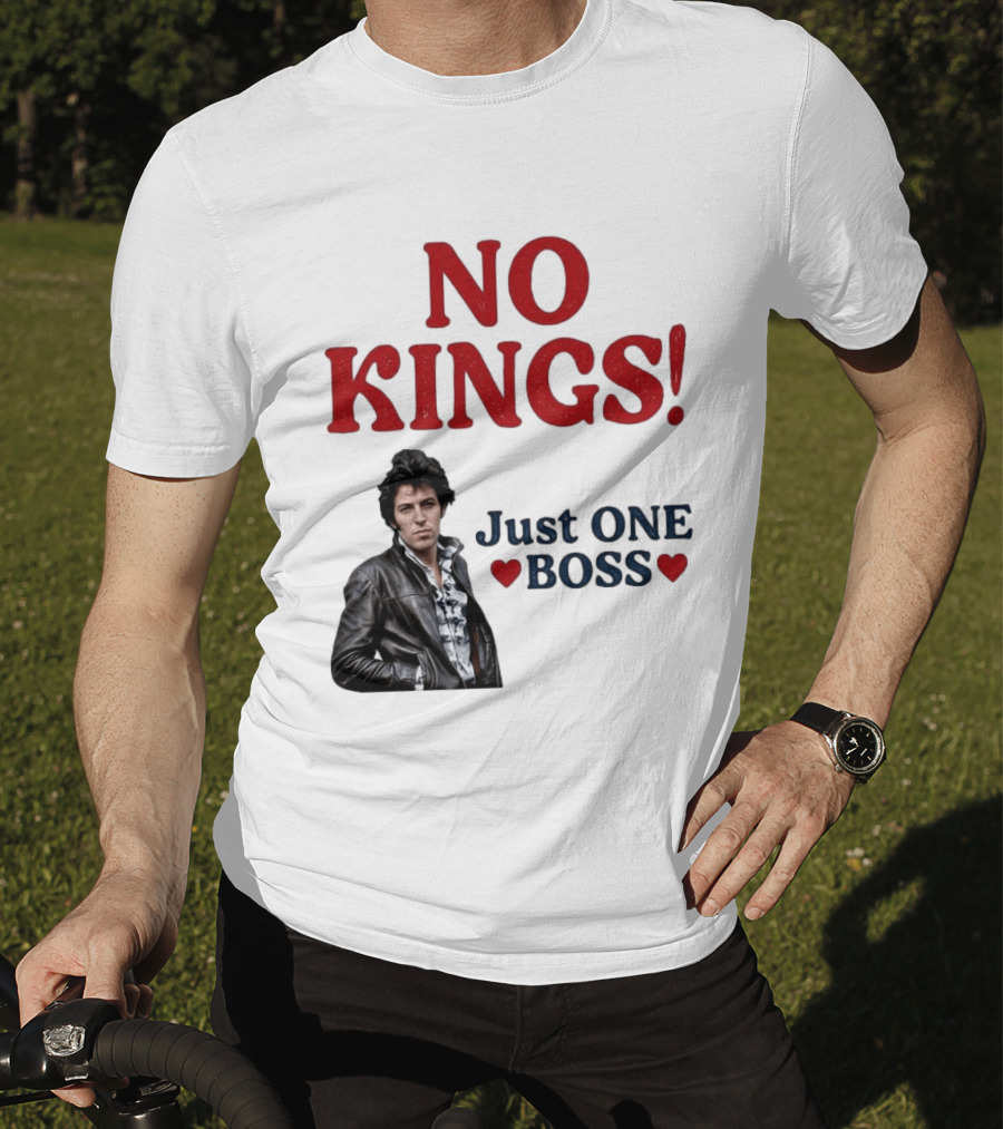 No Kings Just One Boss Leather Jacket T-Shirt