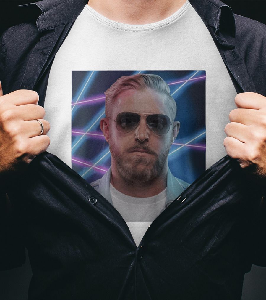 Orange Cassidy Sunglasses AEW Retro Neon T-Shirt