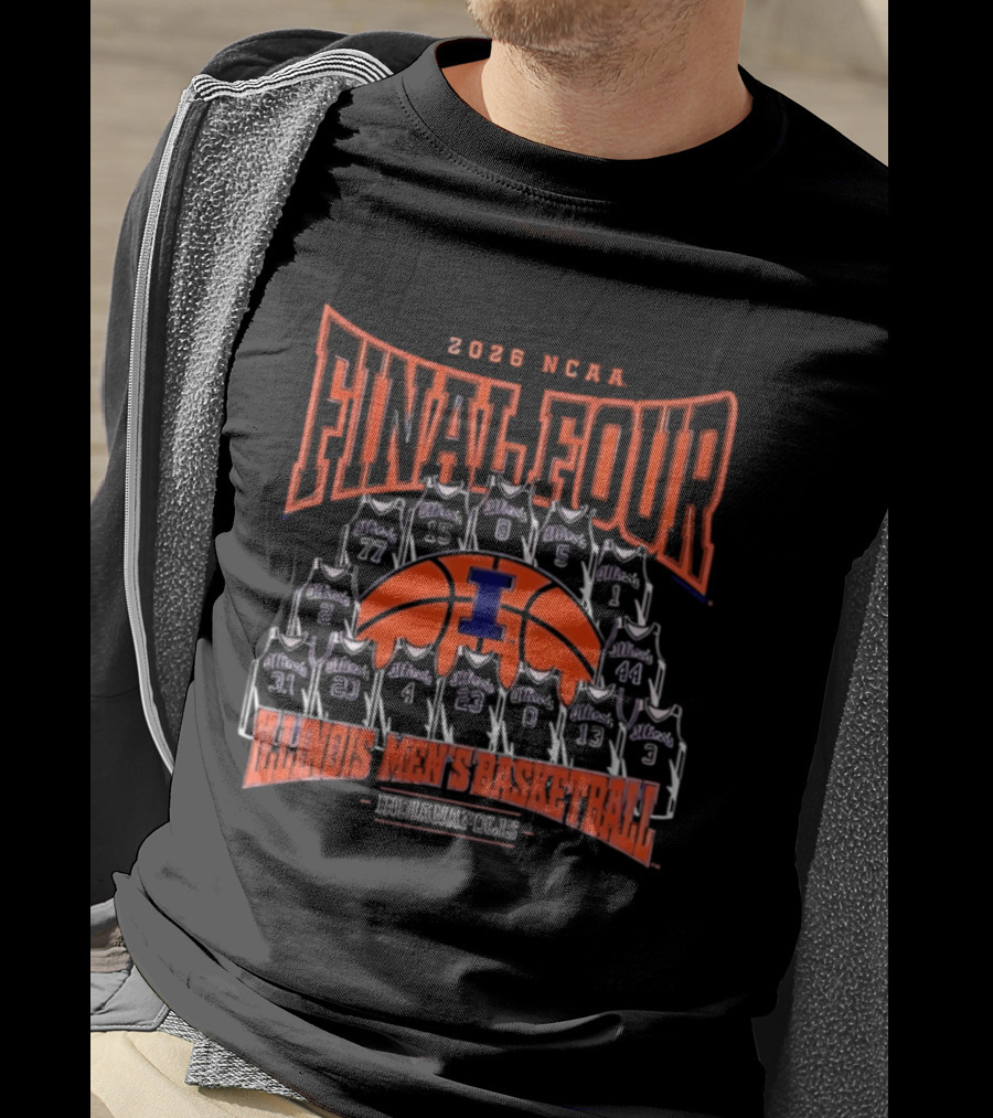 2026 NCAA Final Four Illinois Men's Basketball Indianapolis T-Shirt