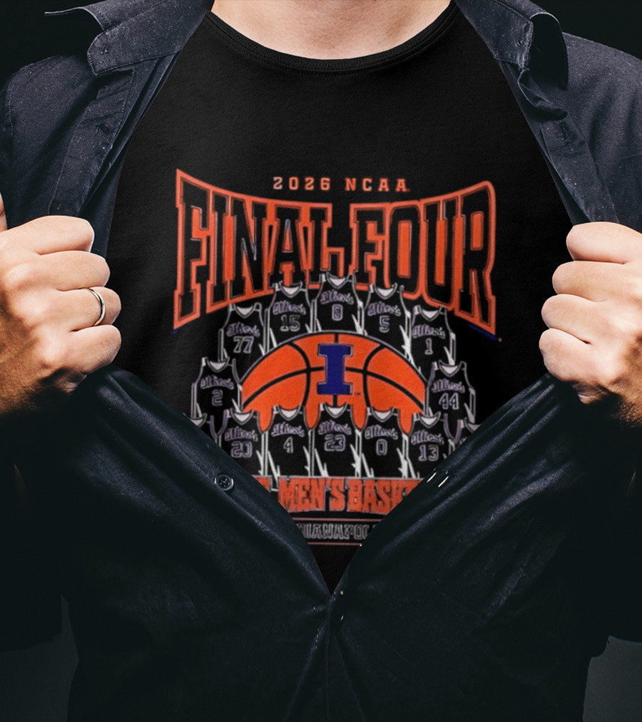 2026 NCAA Final Four Illinois Men's Basketball Indianapolis T-Shirt
