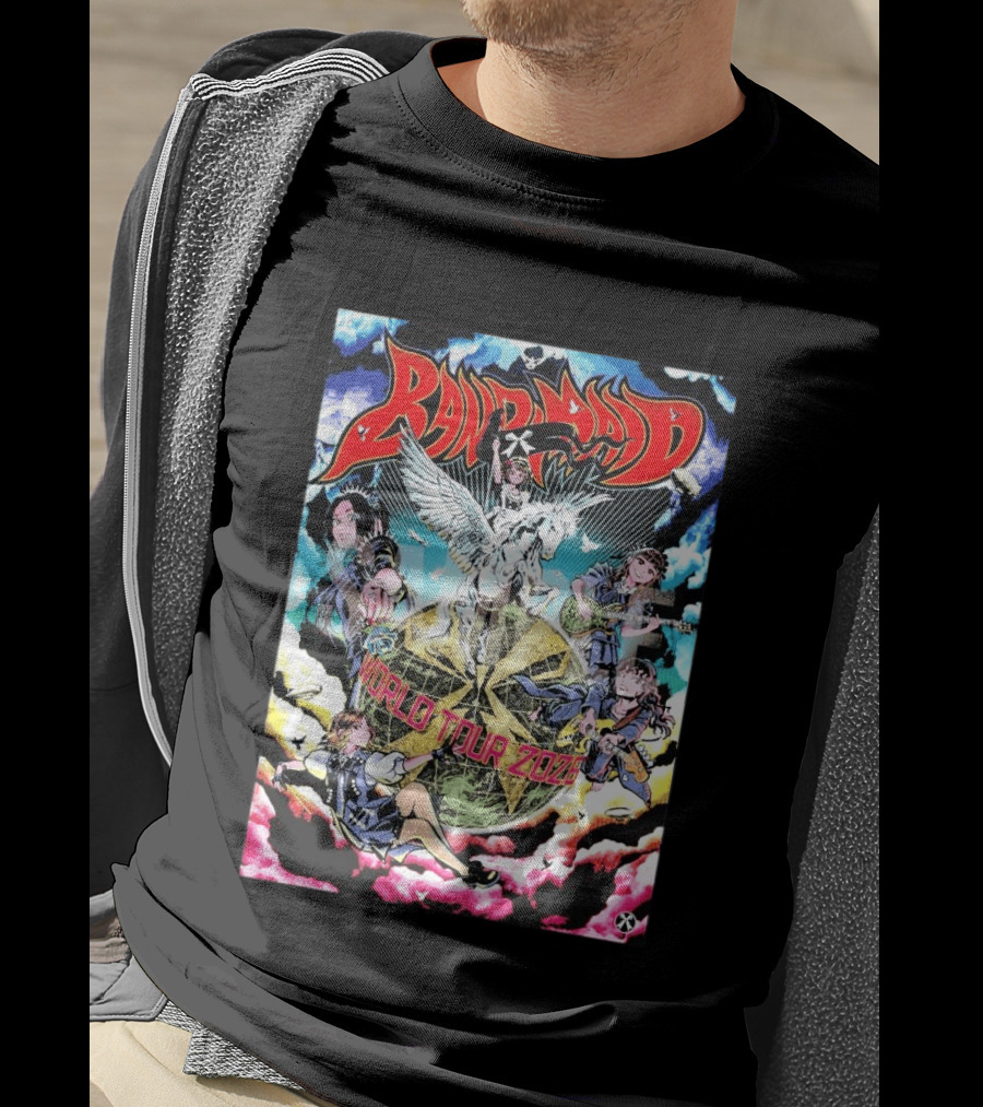 Band Maid World Tour 2026 Anime Style Pegasus T-Shirt