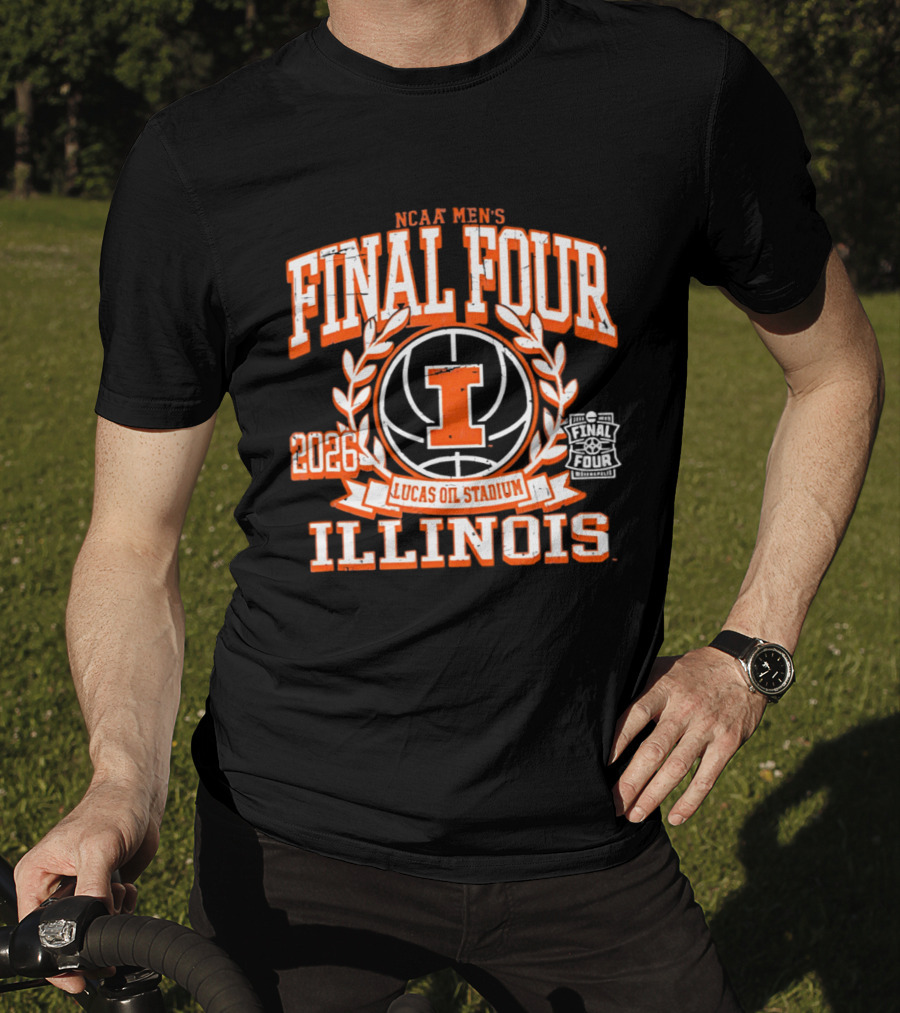 Illinois NCAA Men's Basketball Final Four 2026 Lucas Oil Stadium T-Shirt
