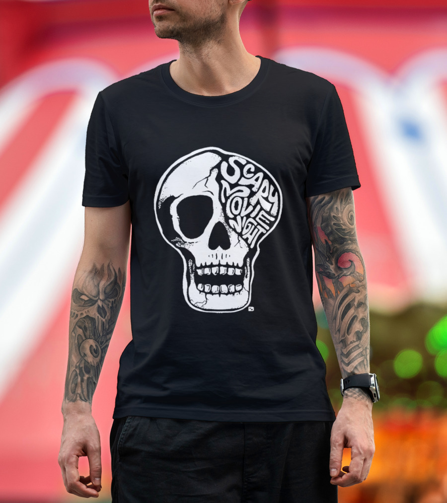 Skull Scary Movie Night Halloween Skull T-Shirt