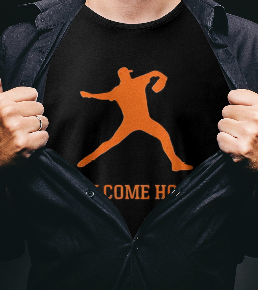 Justin Verlander Detroit Tigers Welcome Home 35 T-Shirt